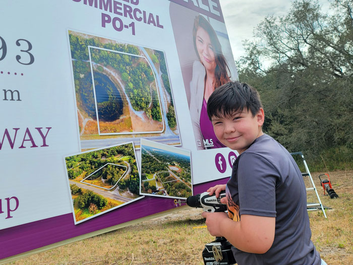 Jocelyn Mejia's New Real Estate Sign Guy